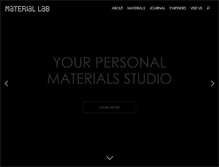 Tablet Screenshot of material-lab.co.uk